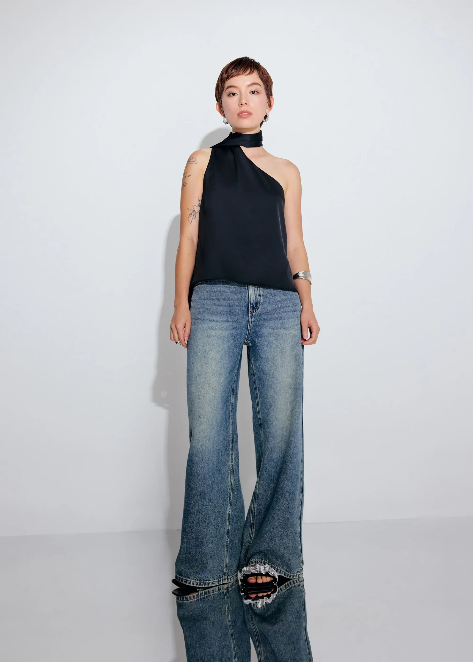 Multi-way Front Sash Satin Top - Image 5