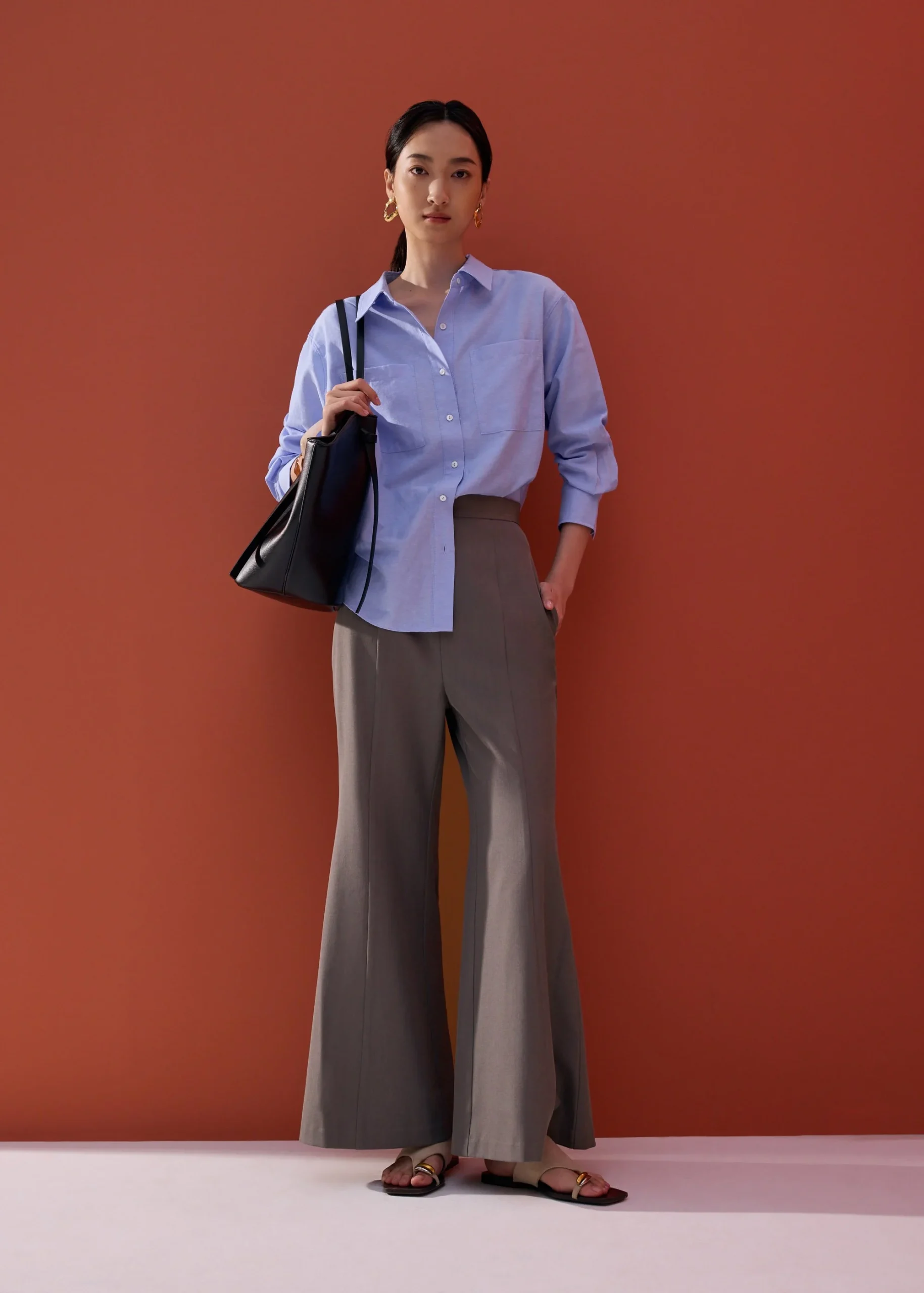 High Waist Boot Cut Pants - Image 2