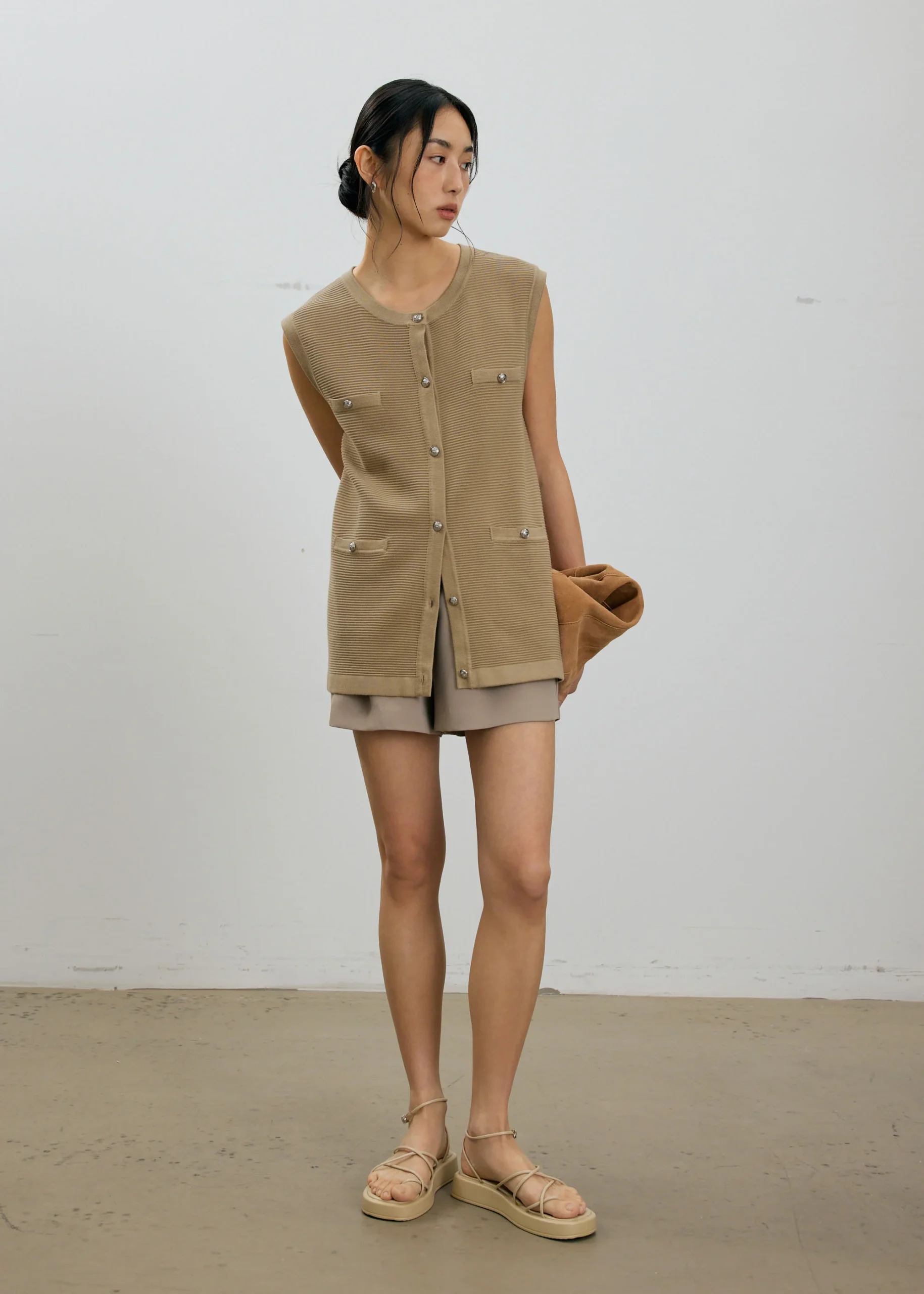 Yun Boxy Knit Vest - Image 2