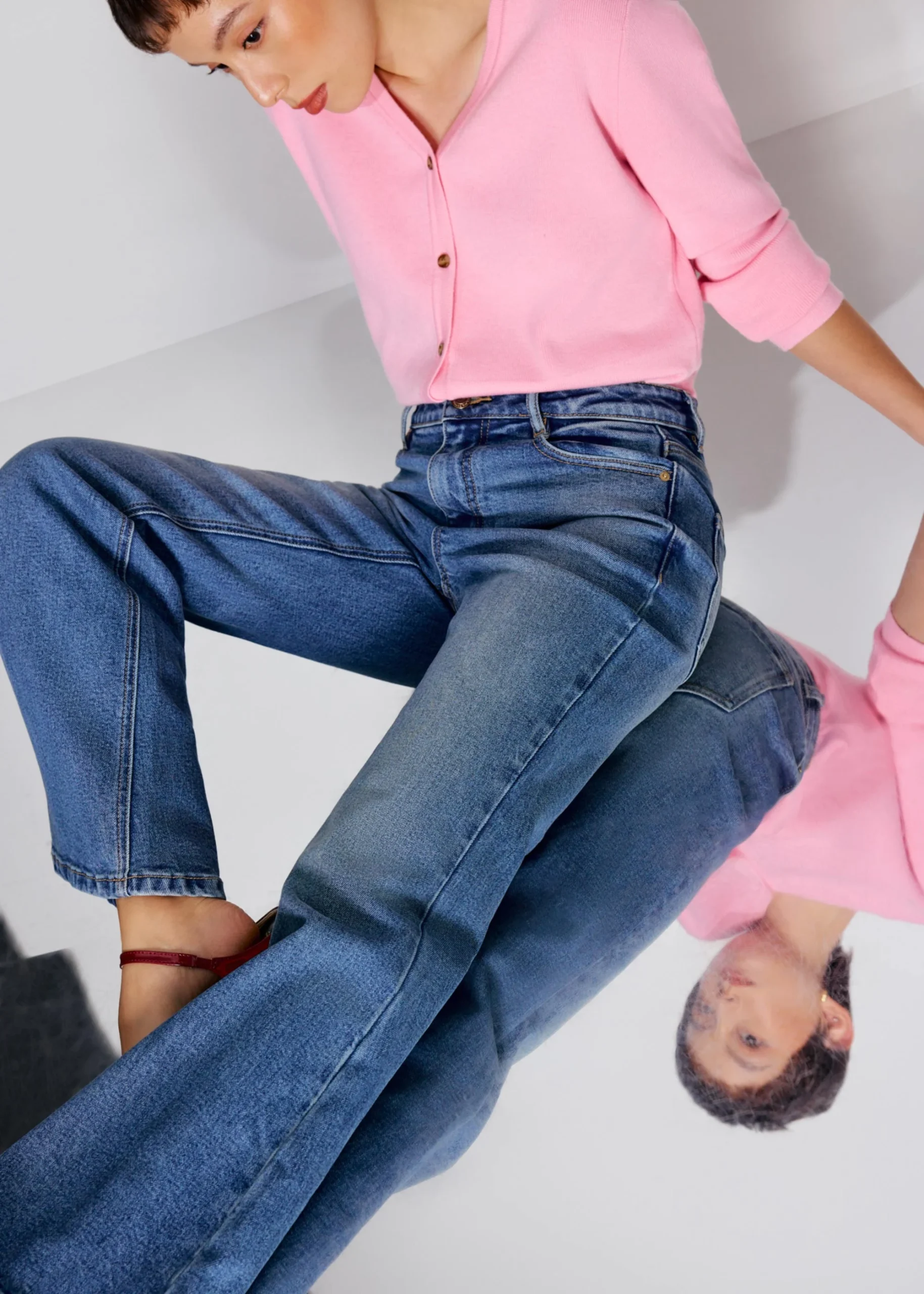 Comfort Stretch Kick Flare Jeans - Image 2