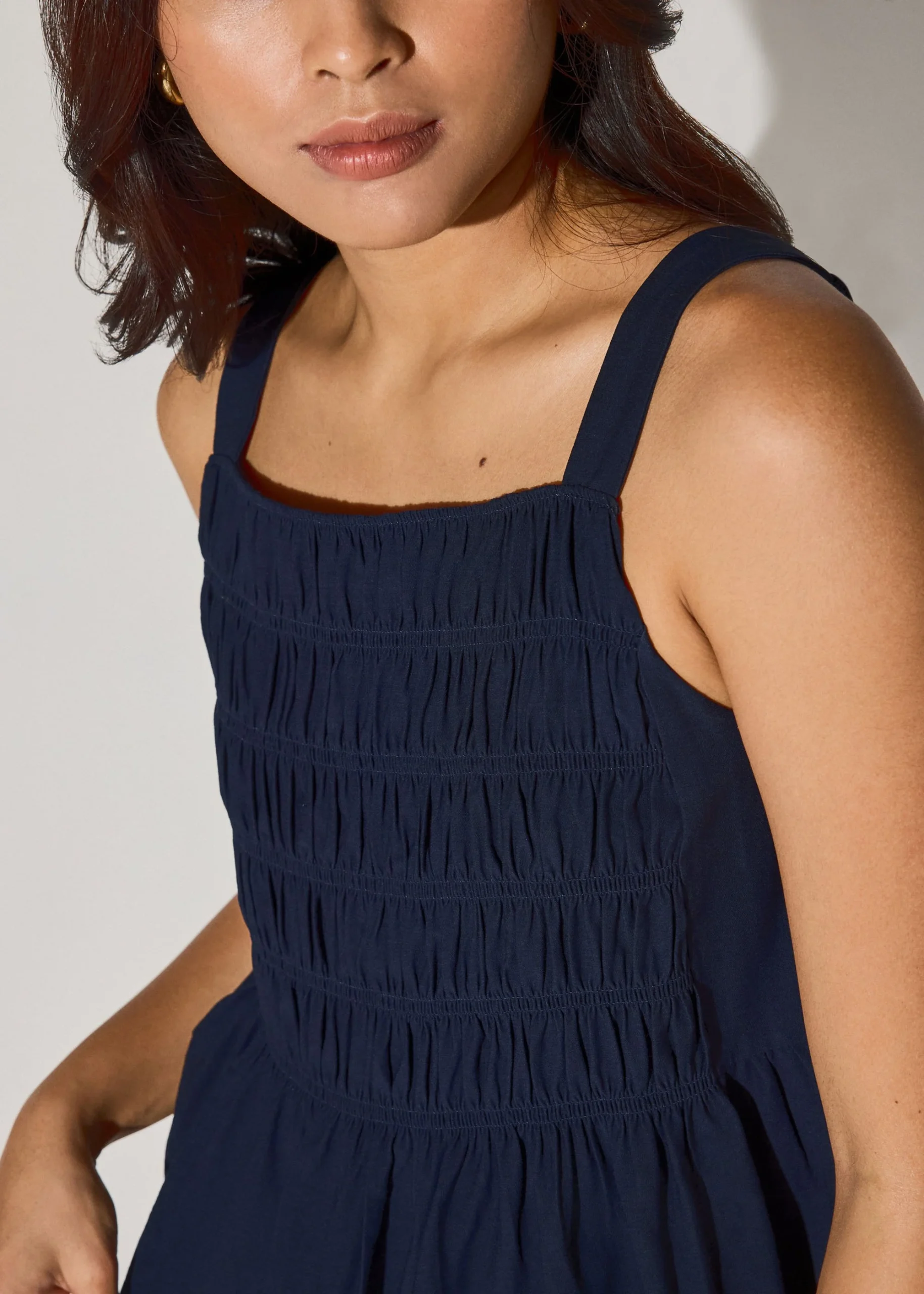 Square Neck Peplum Top - Image 3