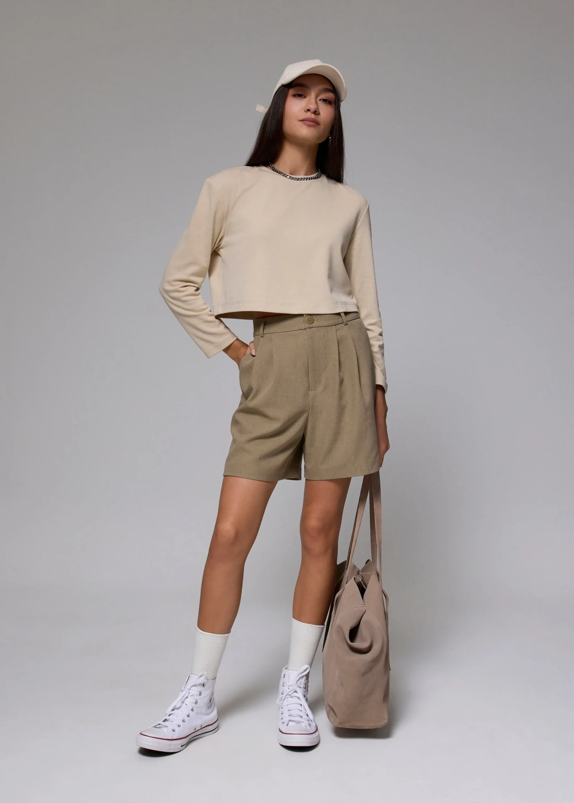 High Waist A-line Shorts - Image 4