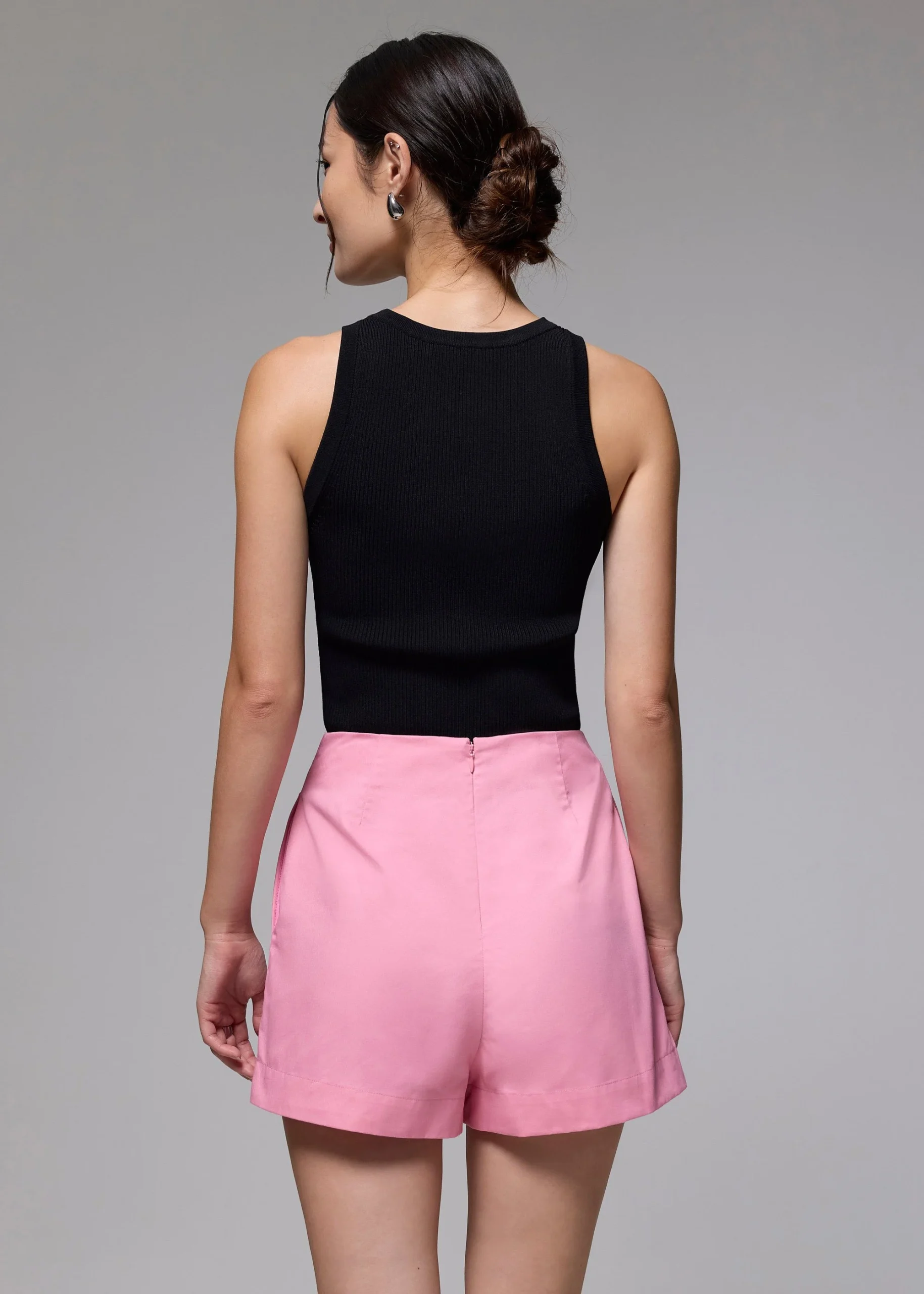 Cotton High Waist A-line Mini Skort - Image 4
