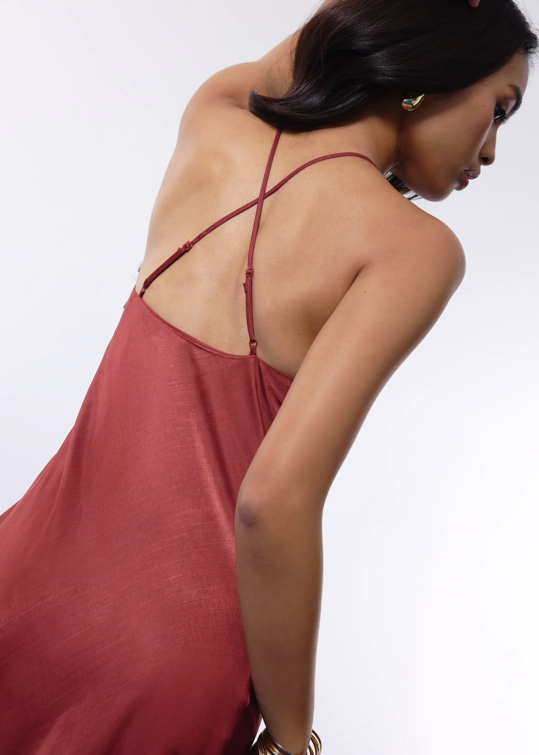 Halter Bias Cut Maxi Dress - Image 3